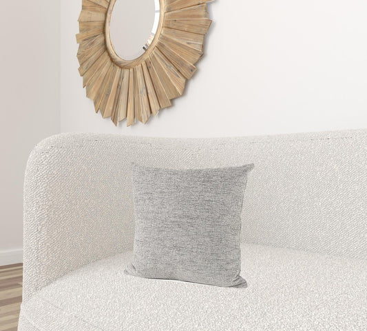 18" Gray Linen Throw Pillow Cover