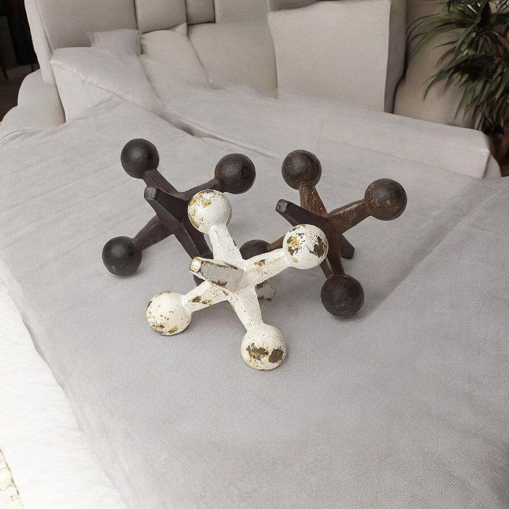 Set Of Three Iron Jack Sculptures