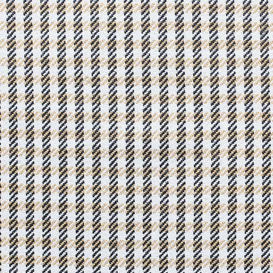 Set of Two 18" Black Brown and White Houndstooth Fabric Throw Pillow Covers