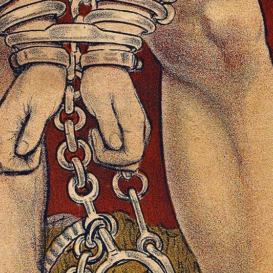 20" X 30" Houdini In Handcuffs Vintage Magic Poster Wall Art