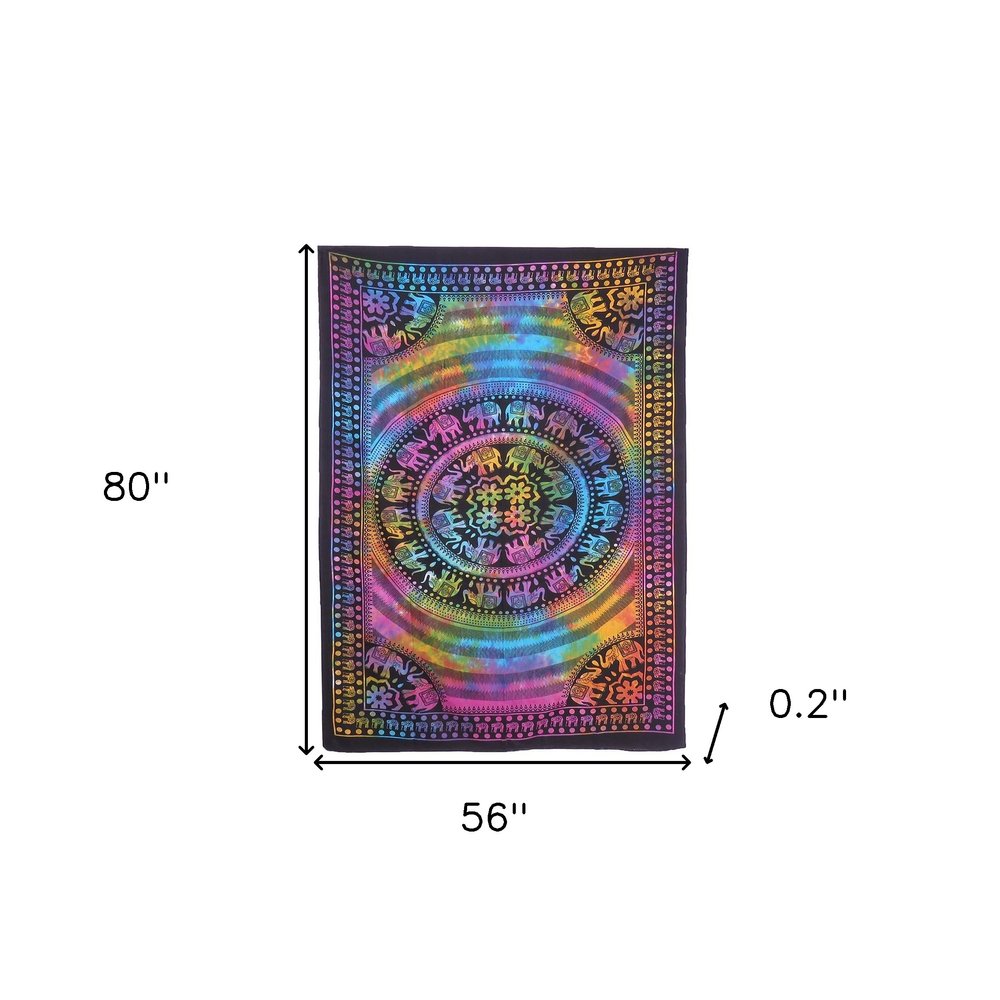 Blue and Pink Floral Cotton