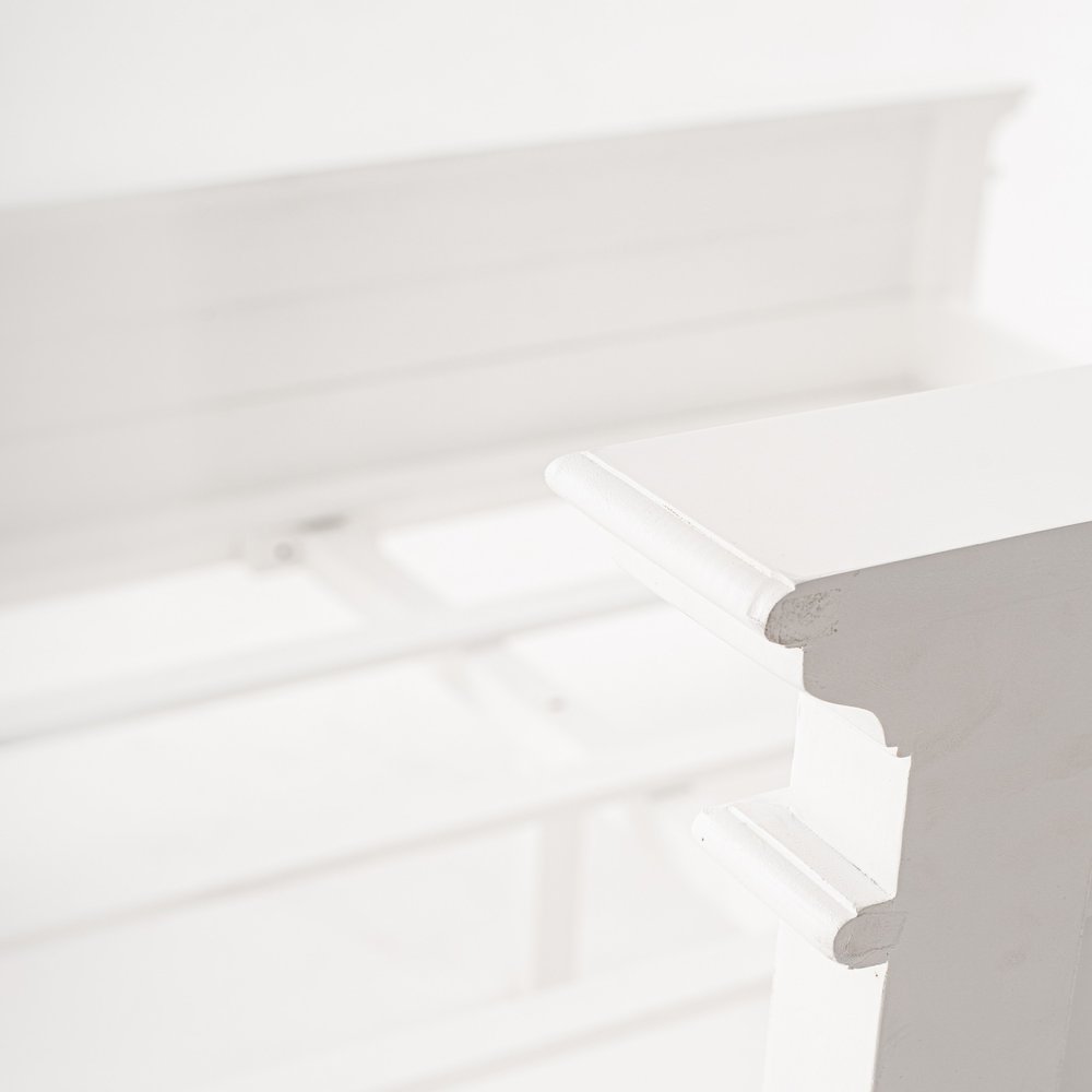 Classic White Panel Queen Size Bed