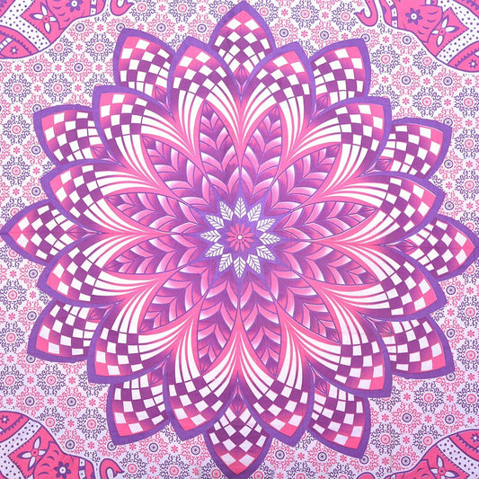 Pink and Purple Floral Cotton