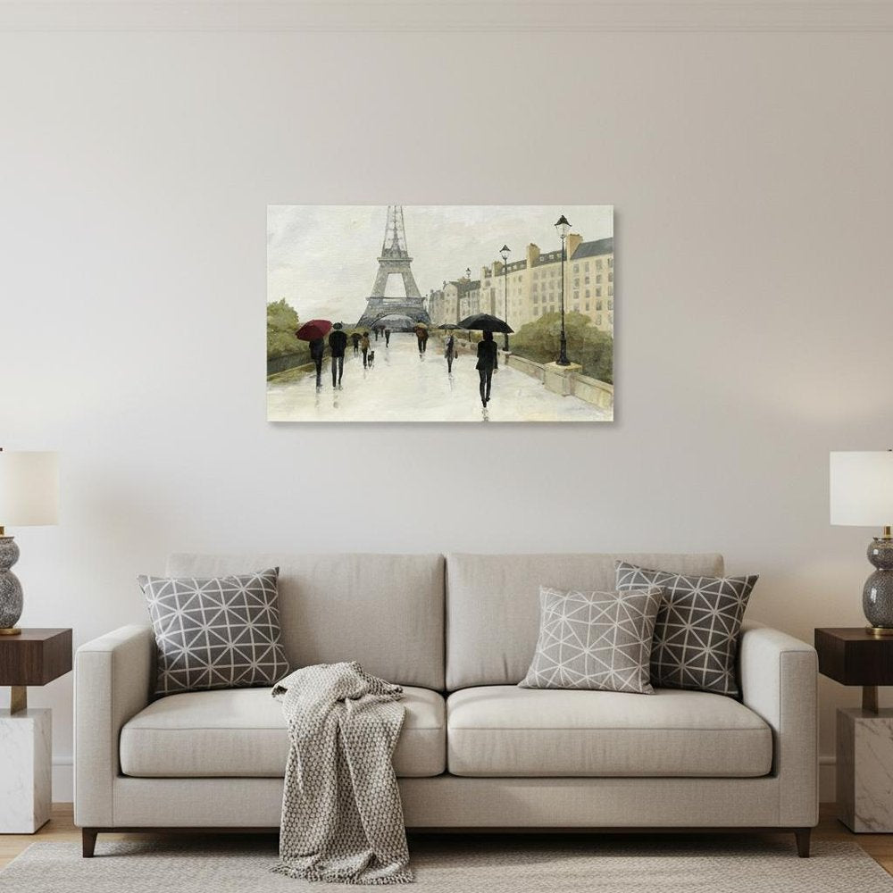 Parisian Rainy Day Unframed Print Wall Art