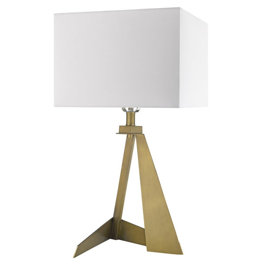 25" Brass Novelty Table Lamp With Shade