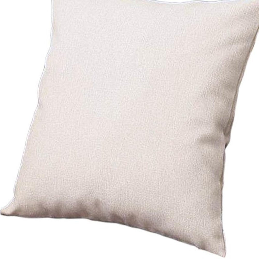 18" White Throw Pillow