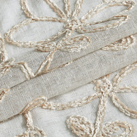 72" Linen Polyester Shower Curtain