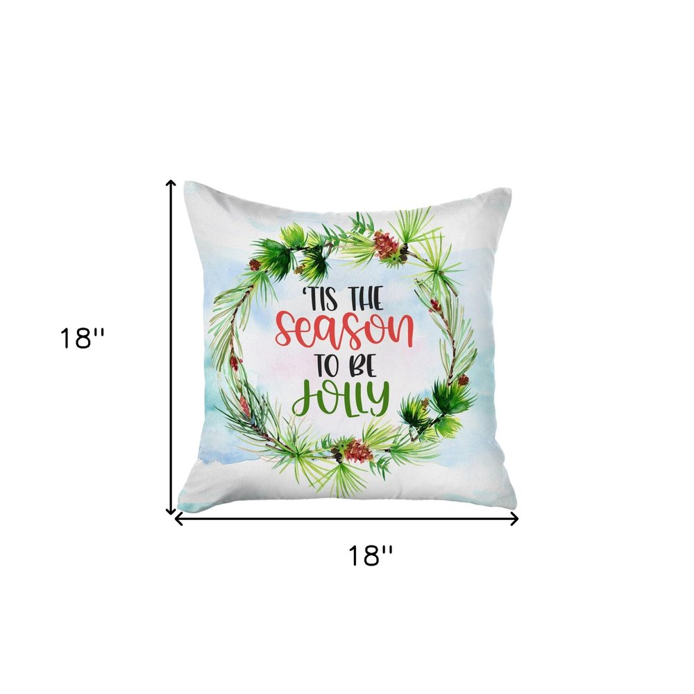 Tis the Season Christmas Throw Pillow Cover