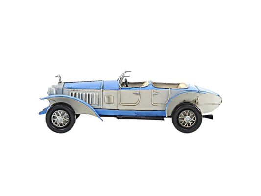 4" White Metal Hand Painted Model Car