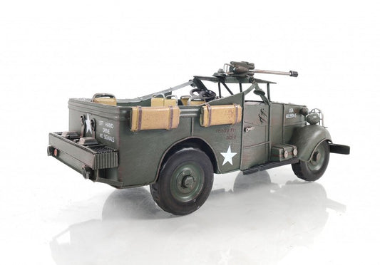 6" Green Metal Hand Painted Model Car