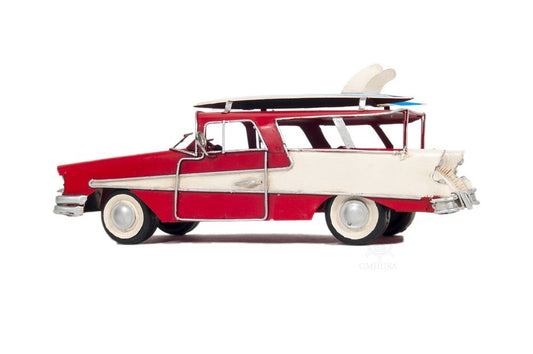 c1957 Red Ford Country Squire Station Wagon Sculpture
