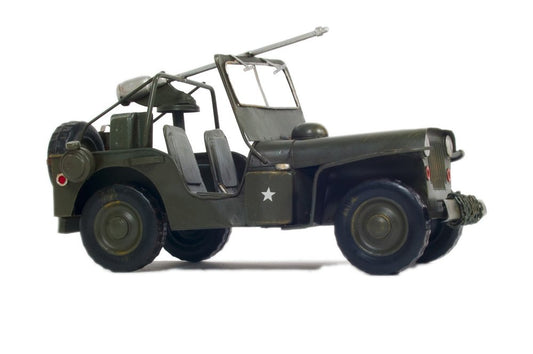 6" Green Metal Hand Painted Model Car