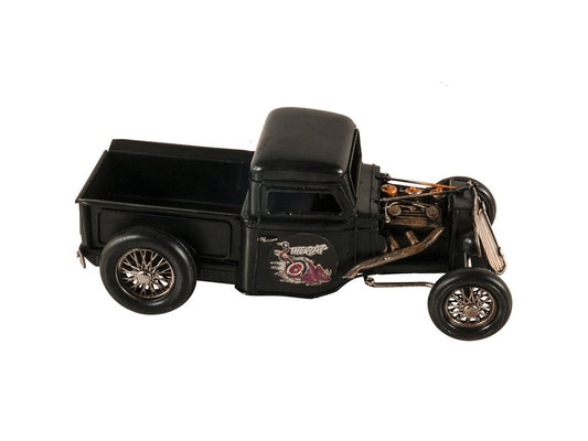 5" Black Metal Hand Painted Model Car