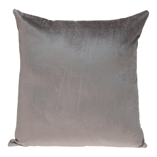 20" Purple And Dark Gray Cotton Blend Throw Pillow
