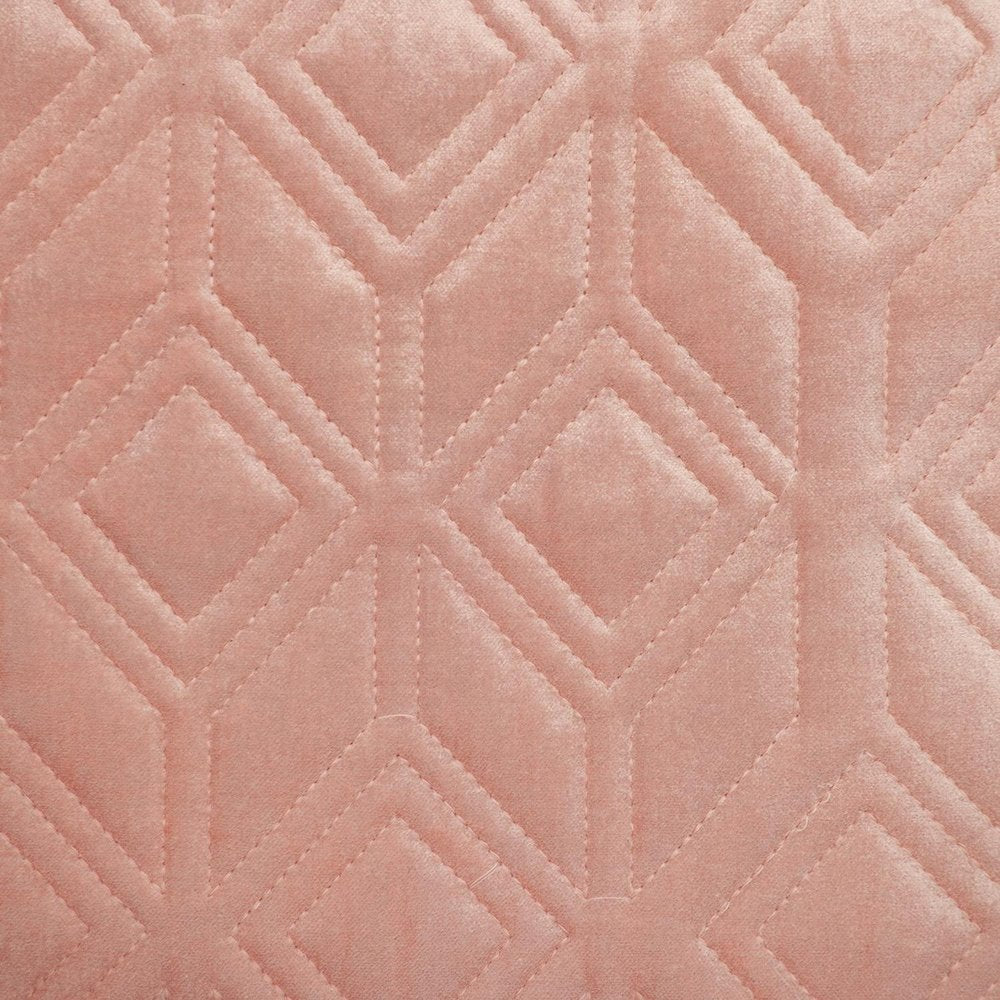 Tufted Diamonds Rose Gold Velvet Accent Pillow