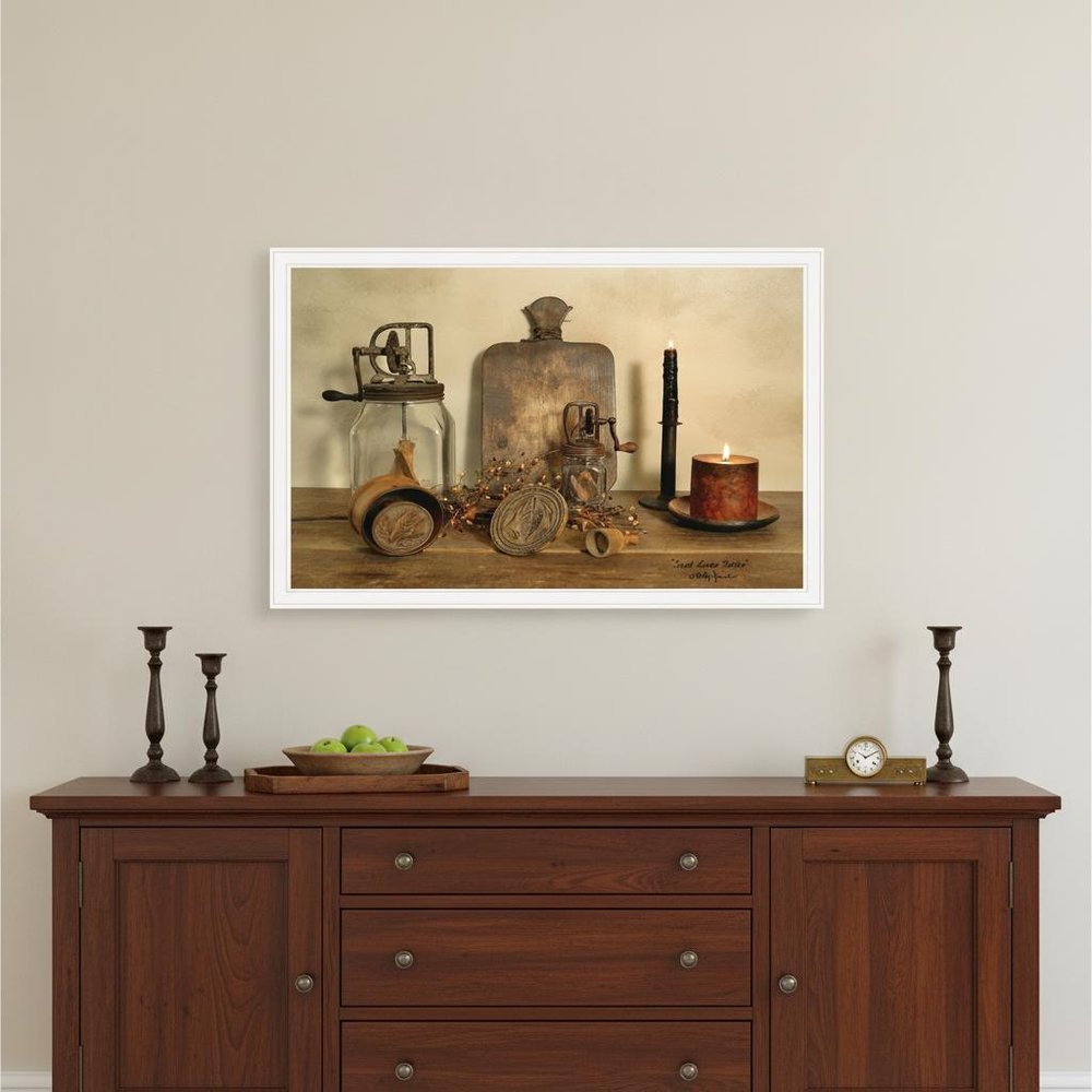 Sweet Cream Butter 5 White Framed Print Wall Art
