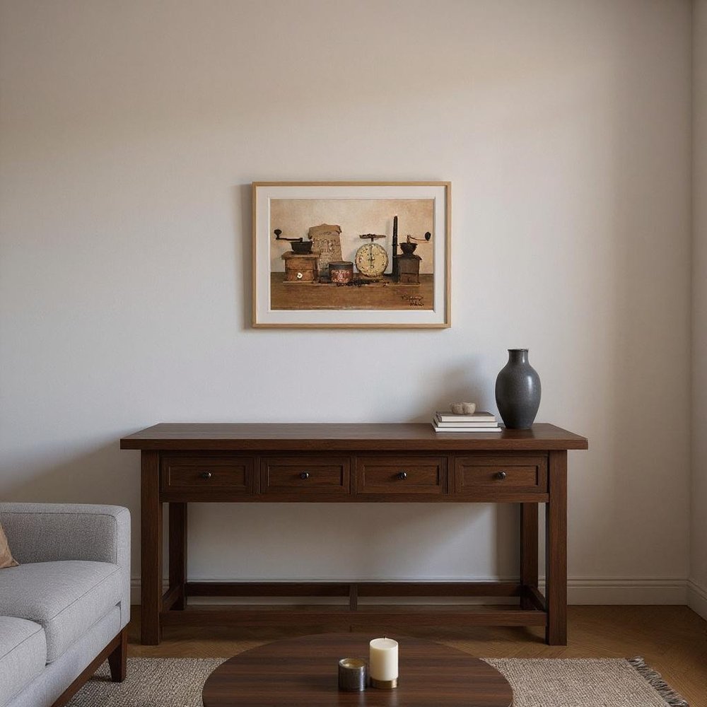 The Daily Grind 5 White Framed Print Wall Art