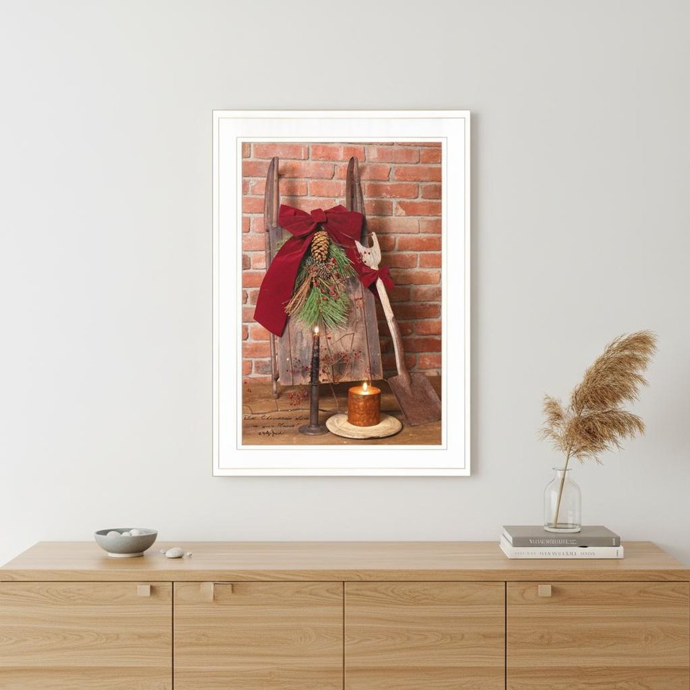 Let Christmas Live White Framed Print Wall Art
