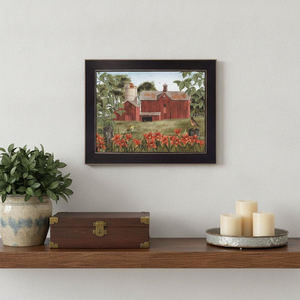 Summer Days 2 Black Framed Print Wall Art