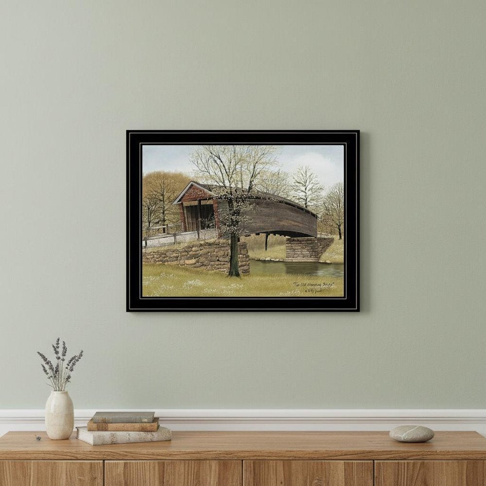 The Old Humpback Bridge 4 Black Framed Print Wall Art