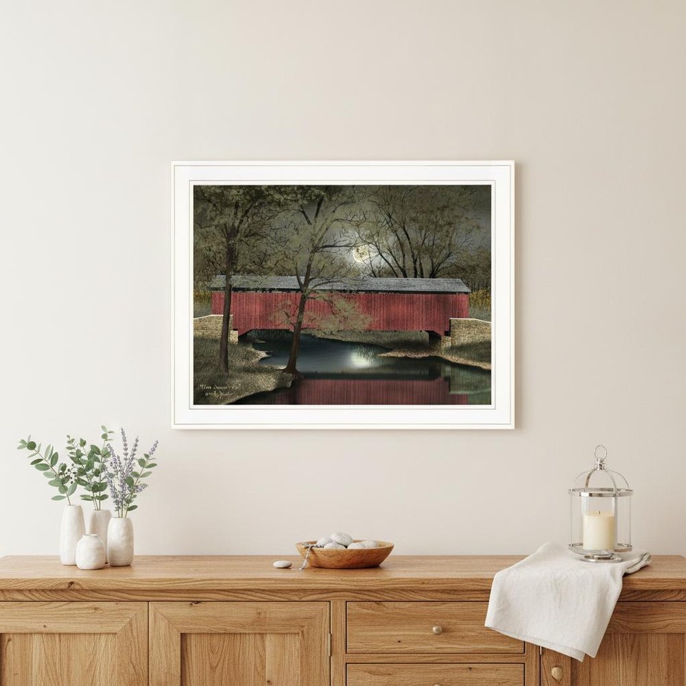 Warm Summers Eve 5 White Framed Print Wall Art