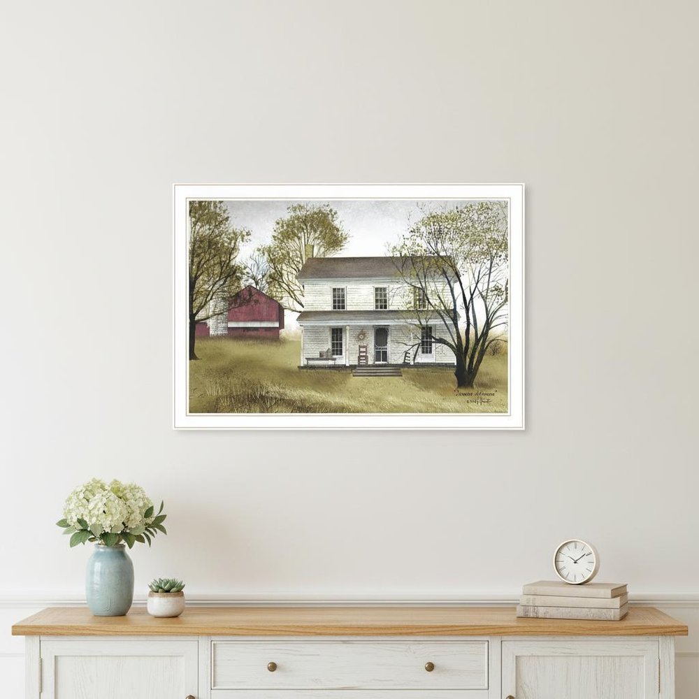 Summer Afternoon 3 White Framed Print Wall Art