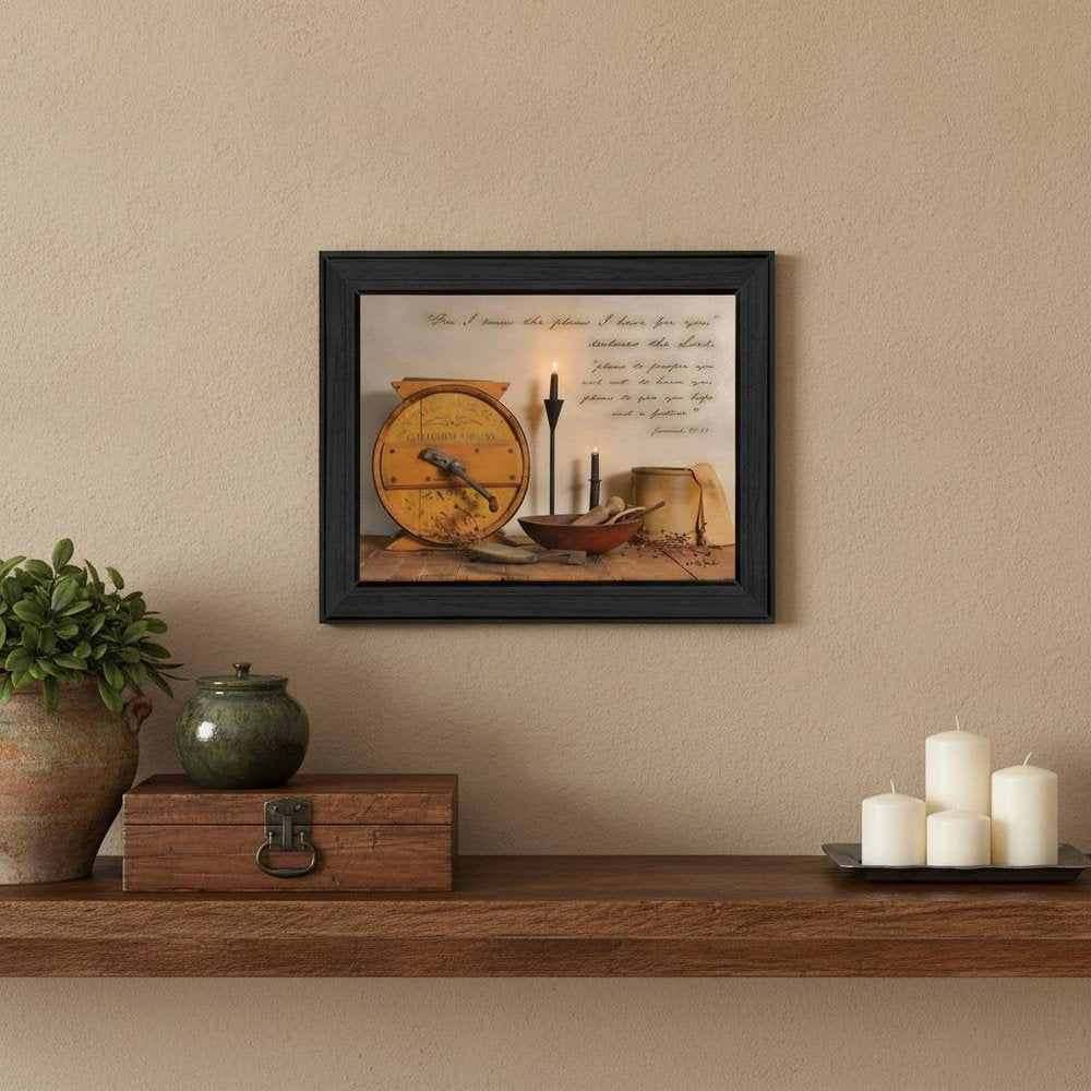 The Plans I have for You 2 Black Framed Print Wall Art