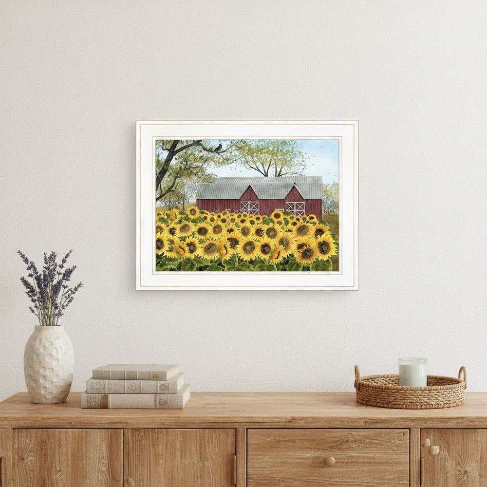 Sunshine 1 White Framed Print Wall Art