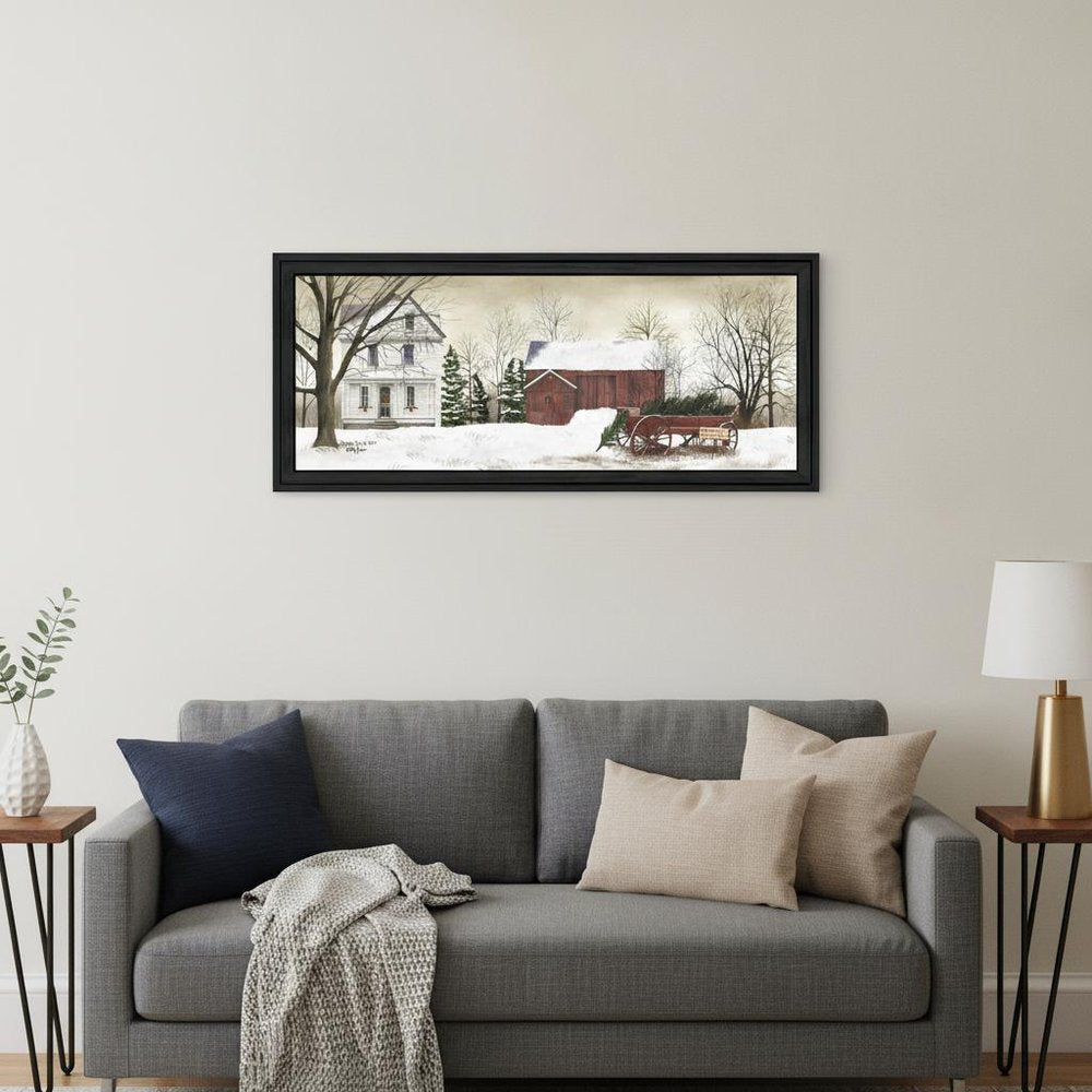 Christmas Trees for Sale 5 Black Framed Print Wall Art