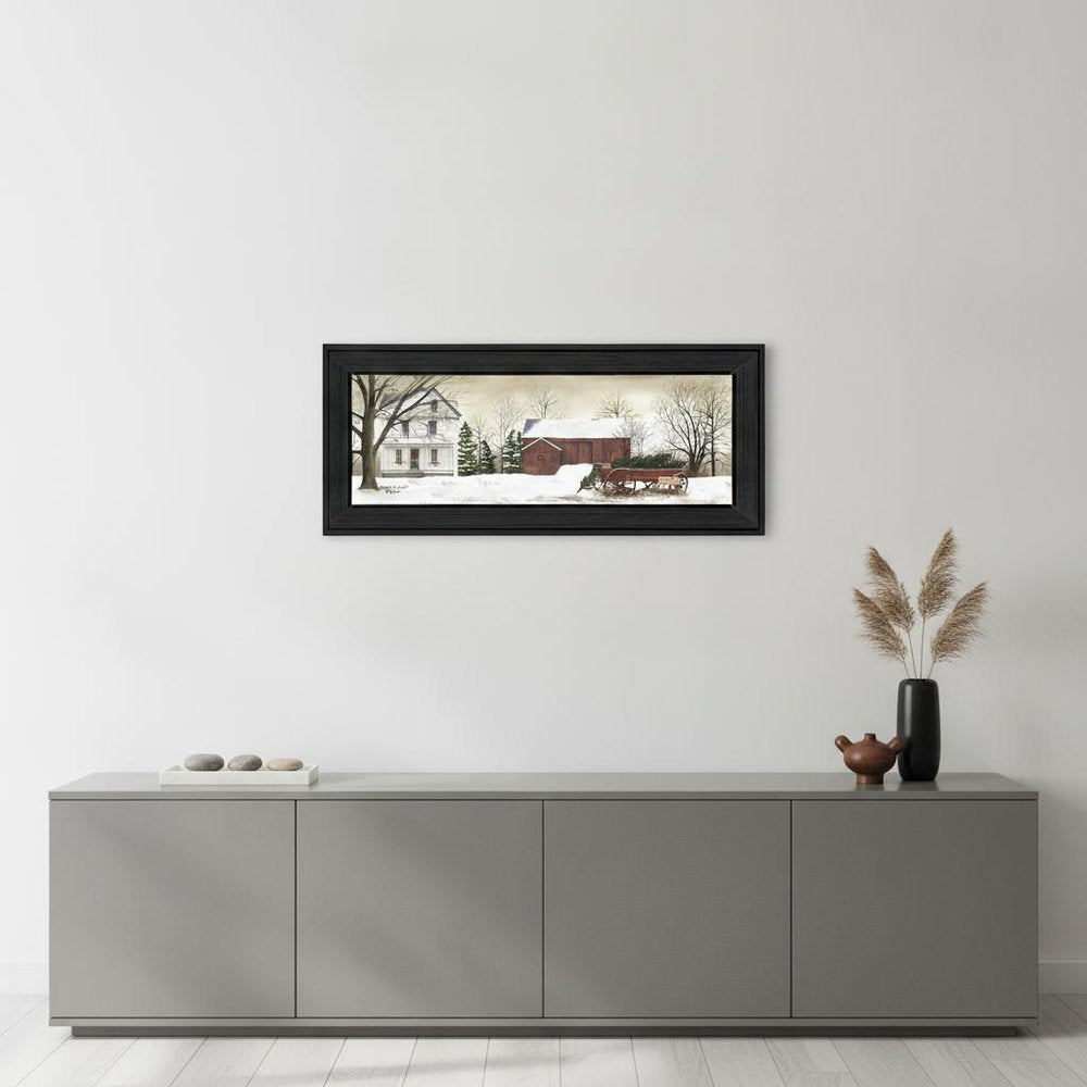Christmas Trees for Sale 1 Black Framed Print Wall Art
