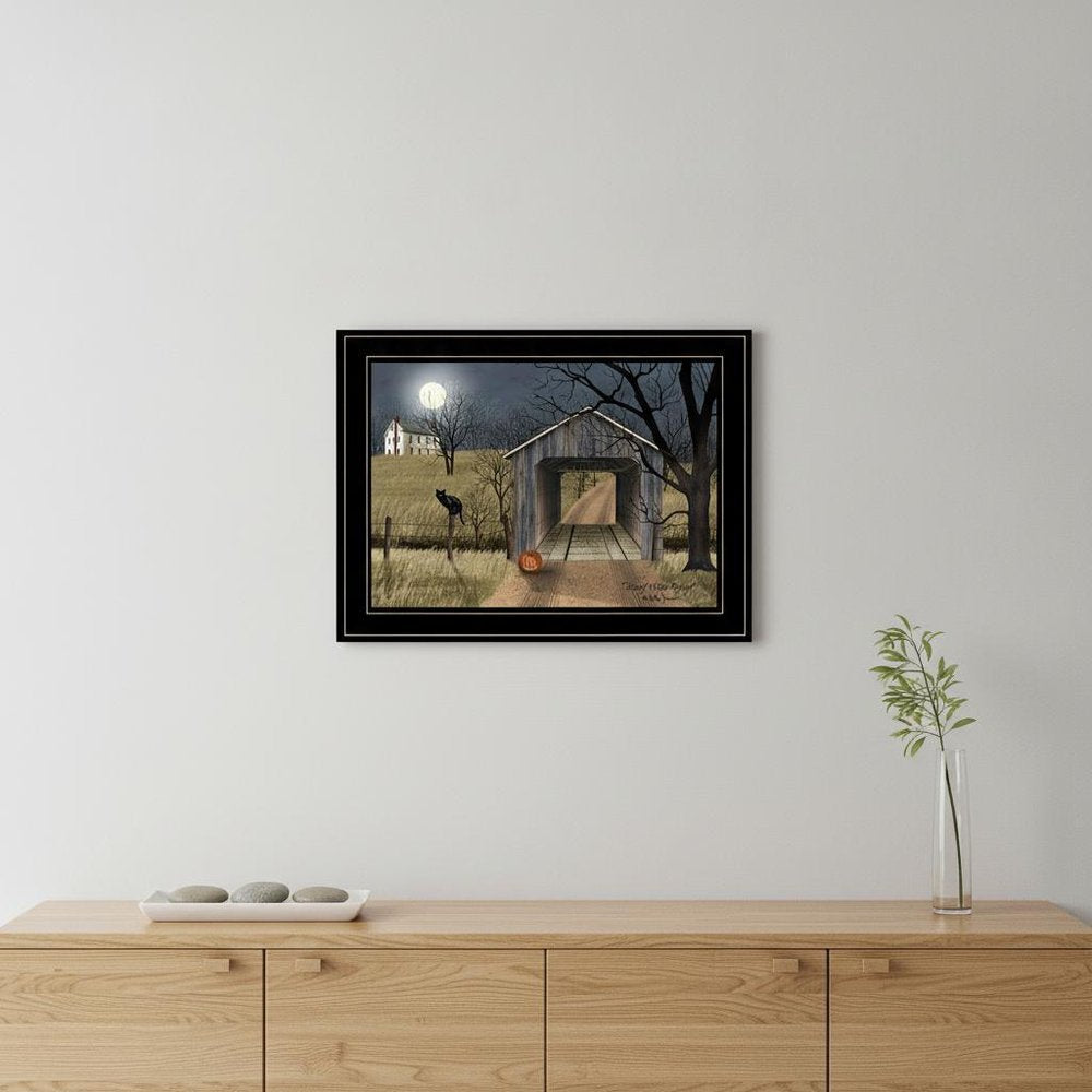 Sleepy Hollow Bridge 2 Black Framed Print Wall Art