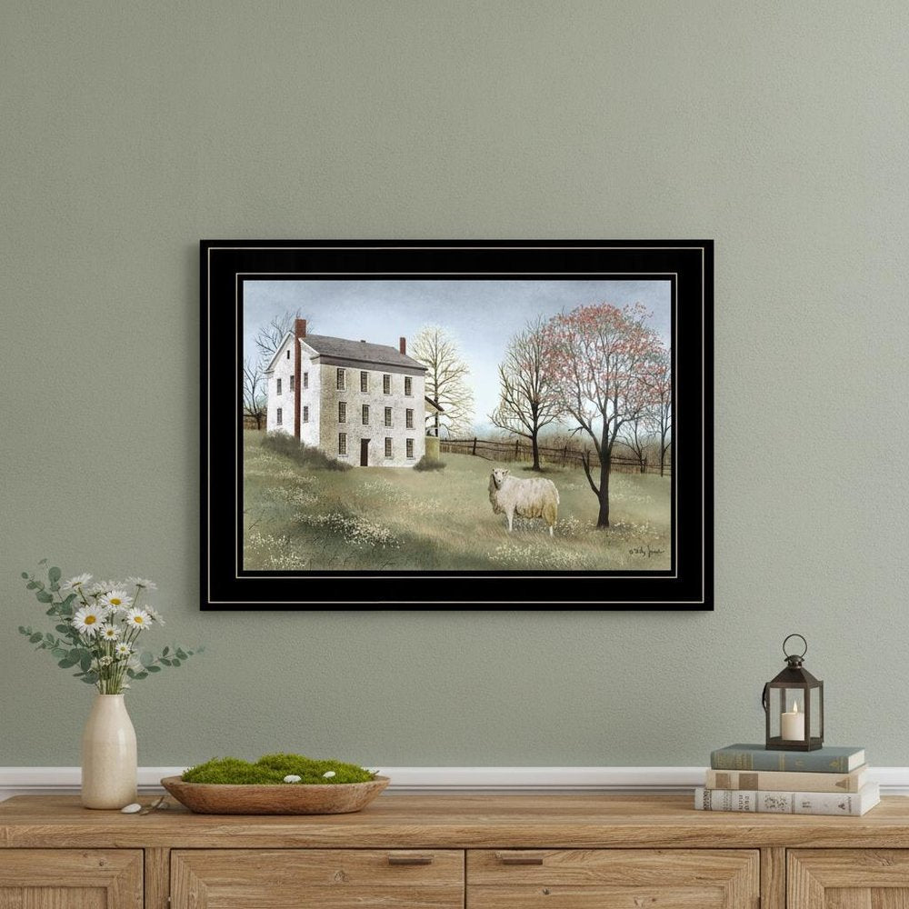 Spring at White House Farm 2 Black Framed Print Wall Art