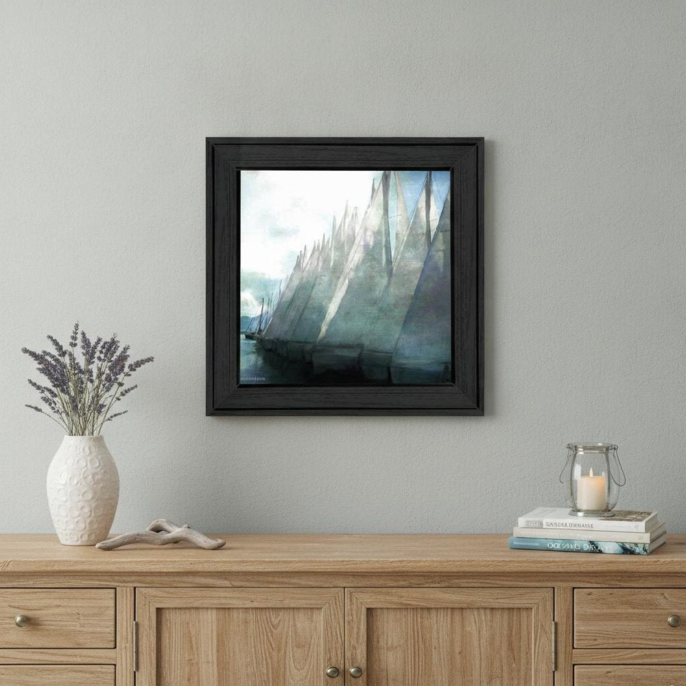 Sailboat Marina I 3 Black Framed Print Wall Art