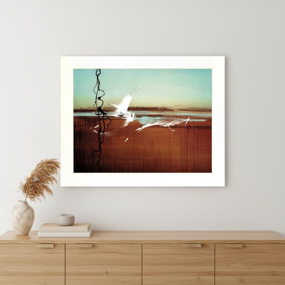 p-Oxybis(benzenesulfonyl hydrazide) White Framed Print Wall Art