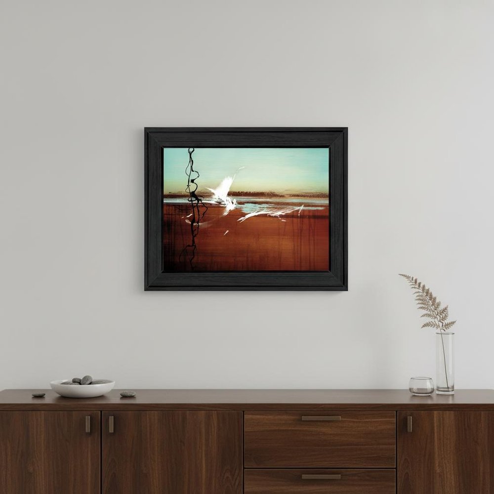 p-Oxybis(benzenesulfonyl hydrazide) Black Framed Print Wall Art