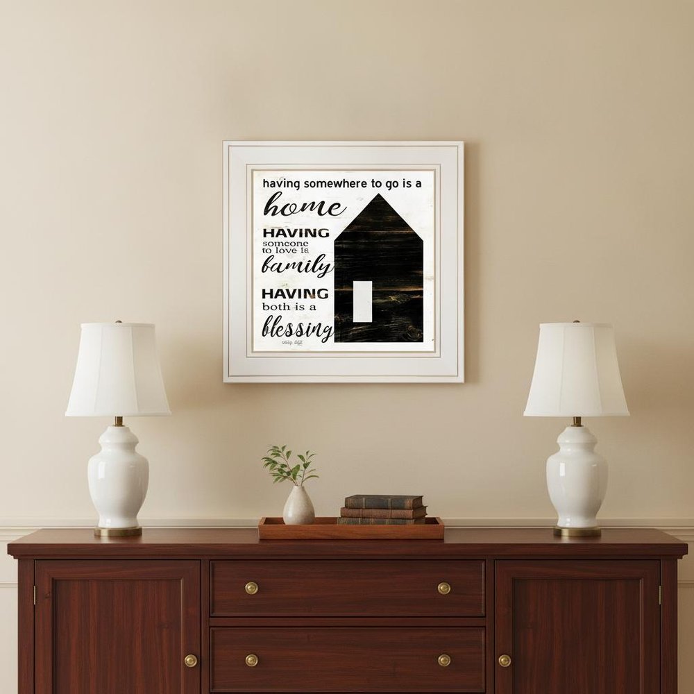 A Blessing 1 White Framed Print Wall Art