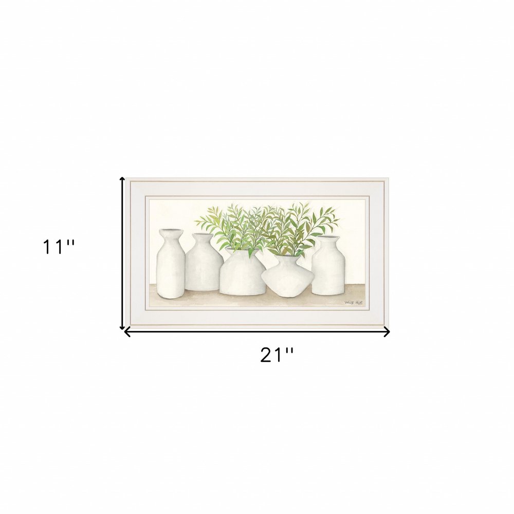 Simplicity in White II White Framed Print Wall Art