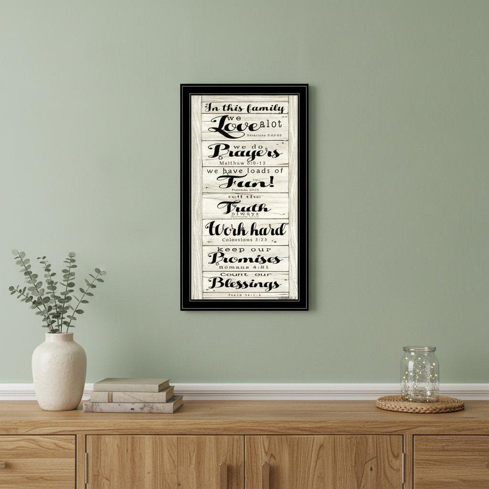 In this Family 2 Black Framed Print Wall Art