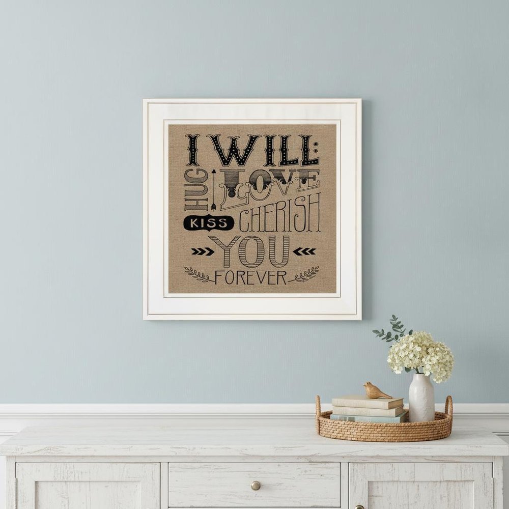 Forever 1 White Framed Print Wall Art