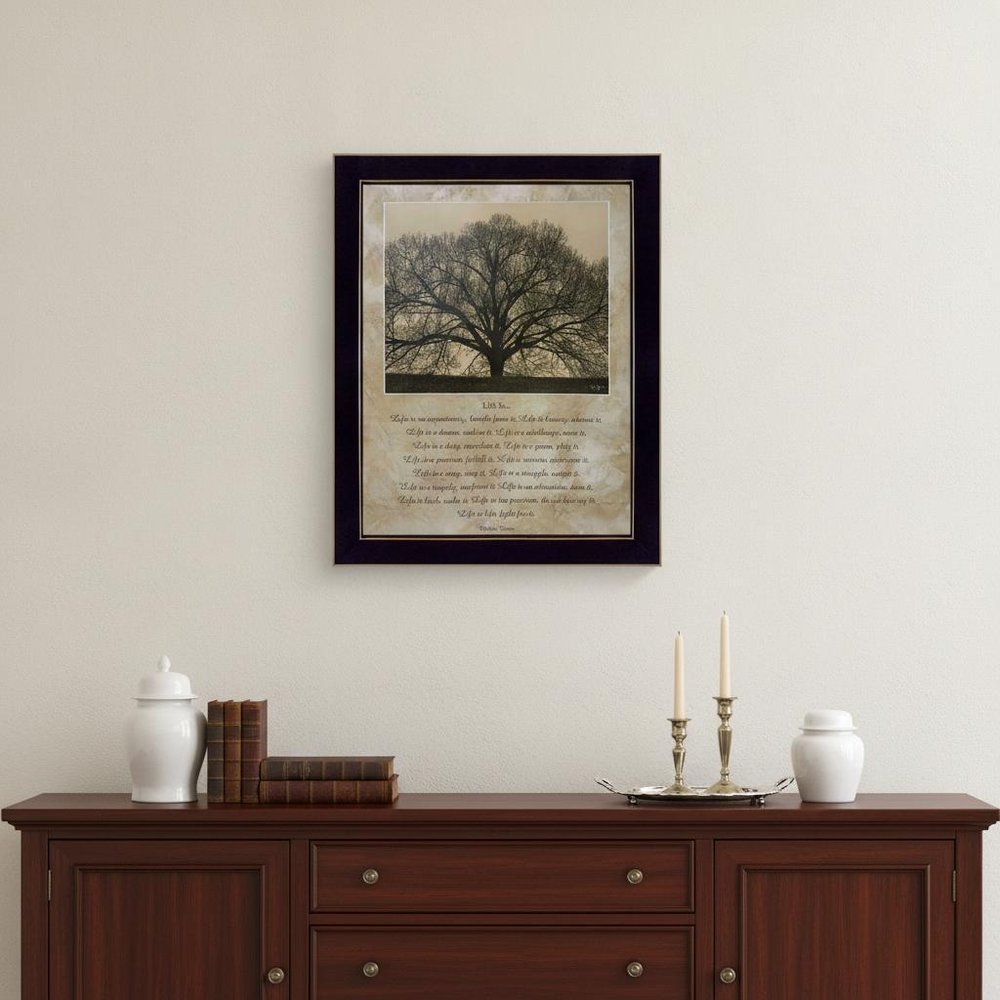 Life Is 10 Black Framed Print Wall Art