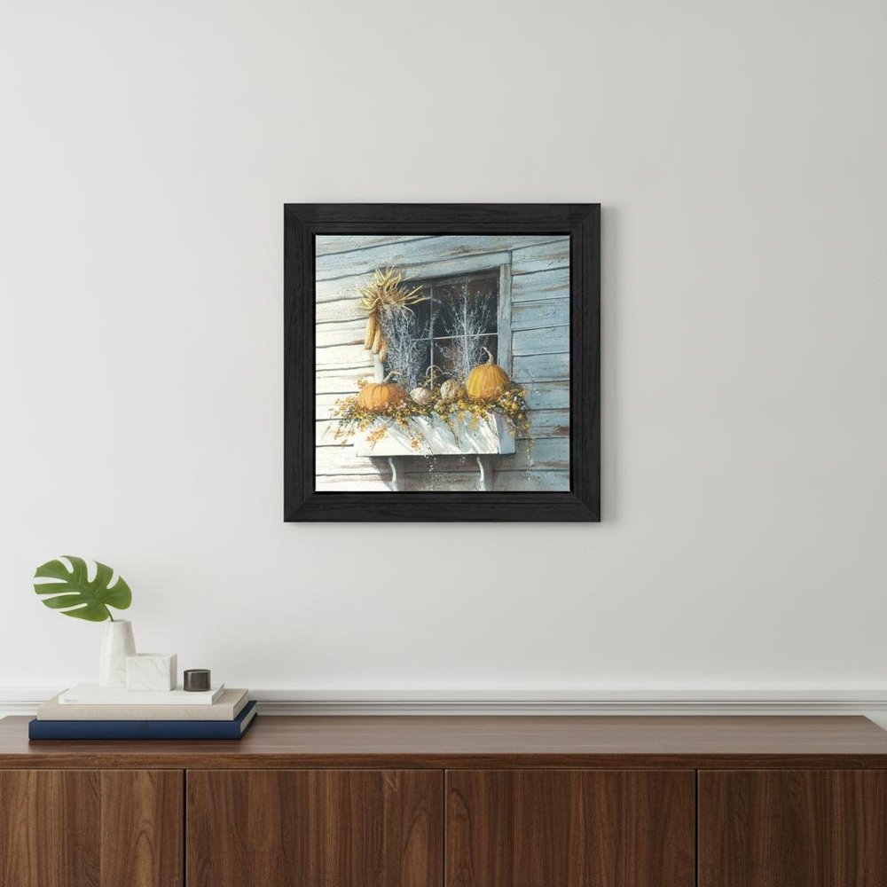 Window Dressing Black Framed Print Wall Art