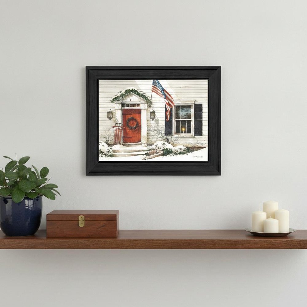 Main Street 2 Black Framed Print Wall Art