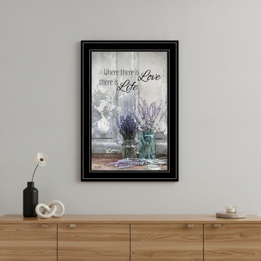 Where There is Love 3 Black Framed Print Wall Art