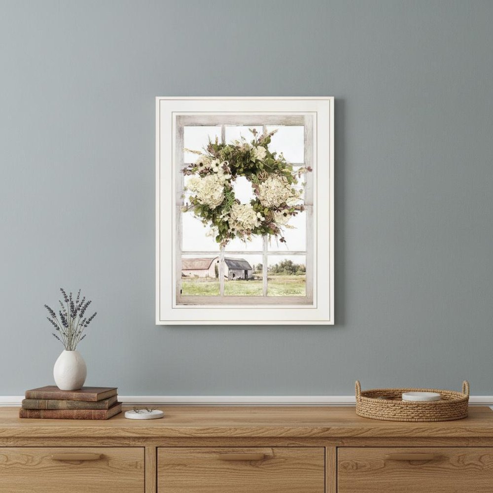 Pleasant View 2 White Framed Print Wall Art