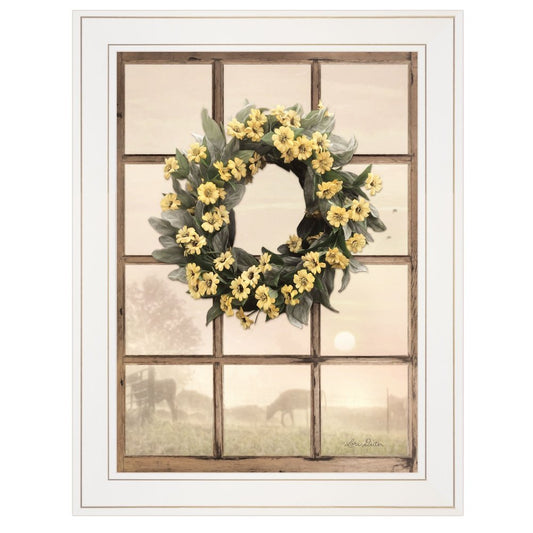 Country Gazing 2 White Framed Print Wall Art