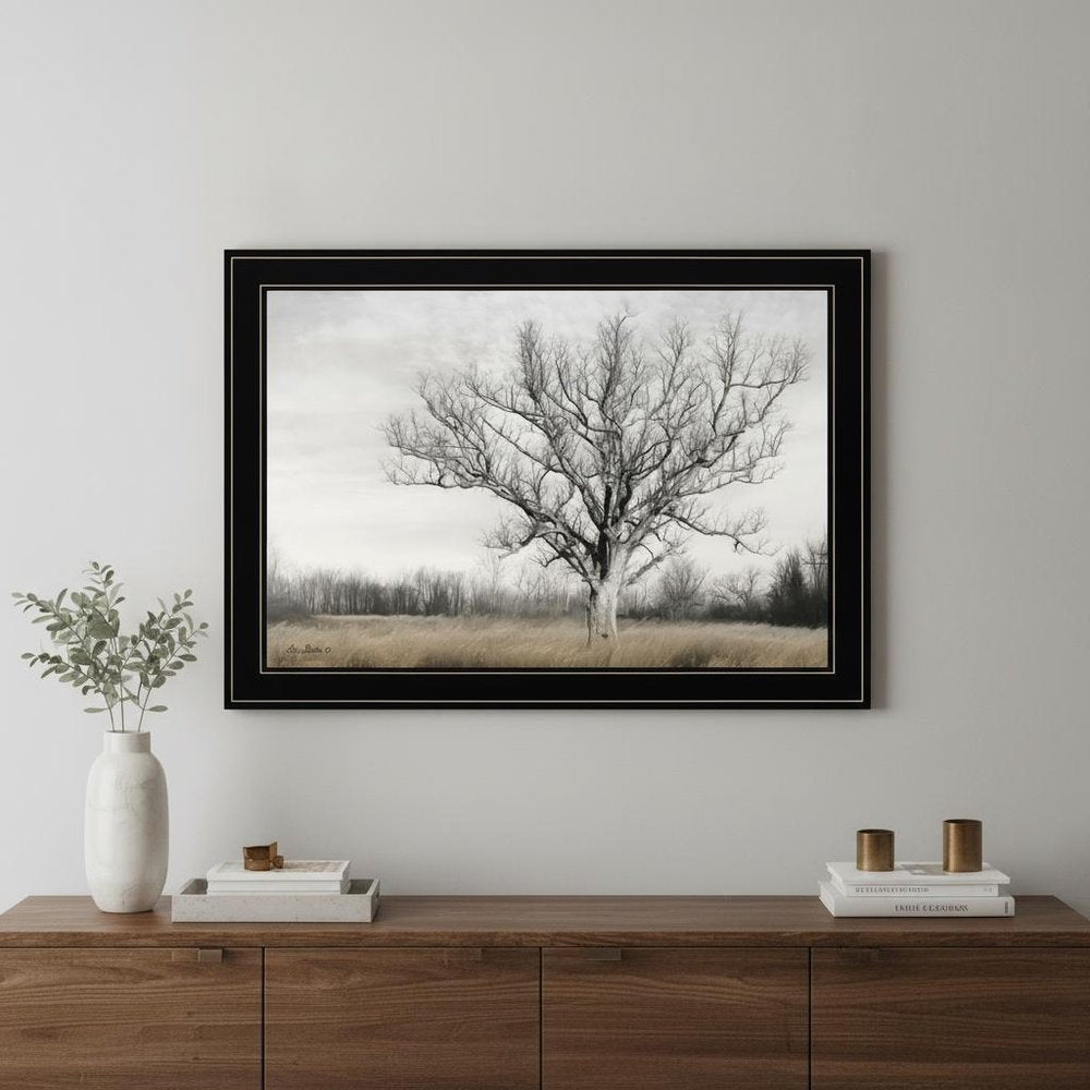 Earth and Sky 2 Black Framed Print Wall Art
