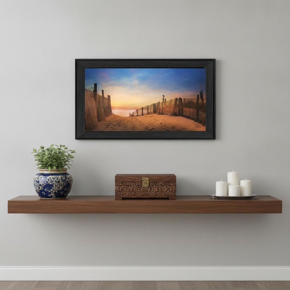 A New Day 3 Black Framed Print Wall Art