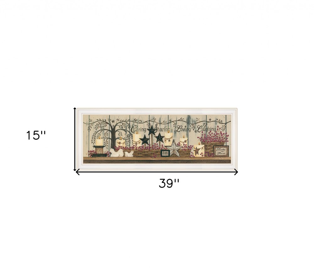 Willow Tree Shelf Collection 1 White Framed Print Wall Art