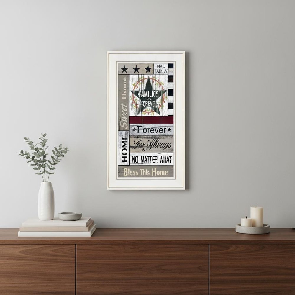 Families are Forever 2 White Framed Print Wall Art