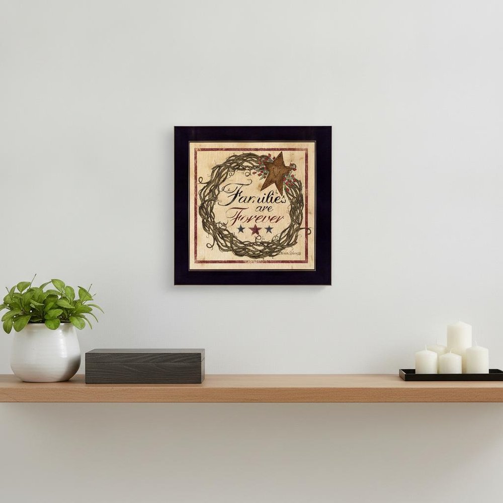 Families are Forever 1 Black Framed Print Wall Art